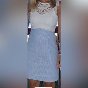 Lily Pulitzer Eyelet & Seersucker Dress - Size 0